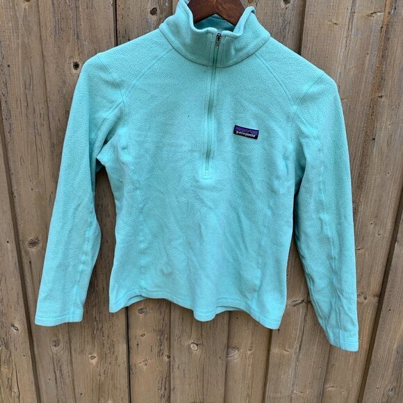 Vintage Patagonia Half Zip Fleece Sweater Small Blue - Picture 4 of 4
